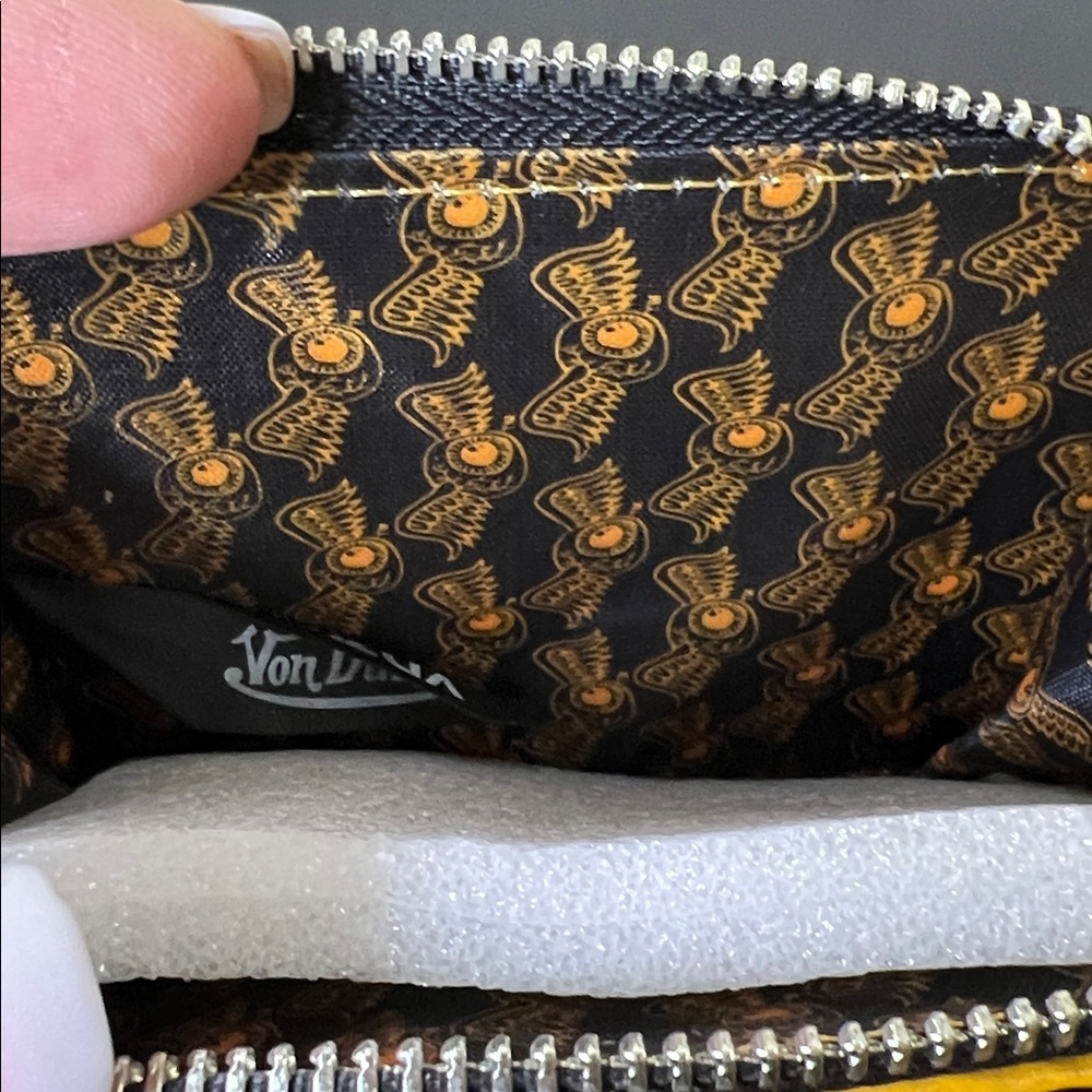Von Dutch | Orange Cheetah Vegan Leather Wallet - Picture 7 of 8